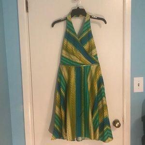 Calvin Klein cocktail dress with gold detail.  Sz2